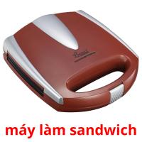 máy làm sandwich flashcards illustrate