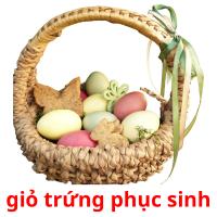 giỏ trứng phục sinh flashcards illustrate