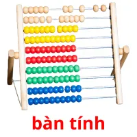 bàn tính flashcards illustrate