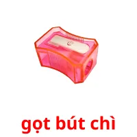 gọt bút chì flashcards illustrate