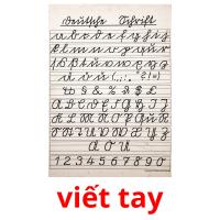 viết tay picture flashcards