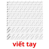 viết tay flashcards illustrate