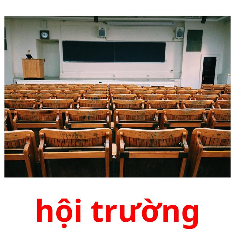 hội trường picture flashcards