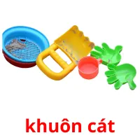 khuôn cát picture flashcards