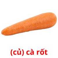 (củ) cà rốt card for translate
