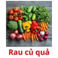 Rau củ quả flashcards illustrate