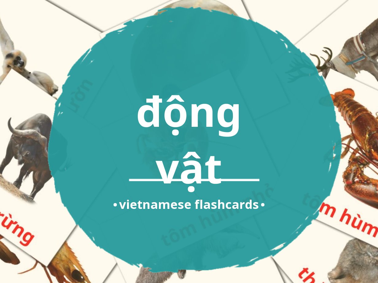 134 free animals flashcards in vietnamese pdf files