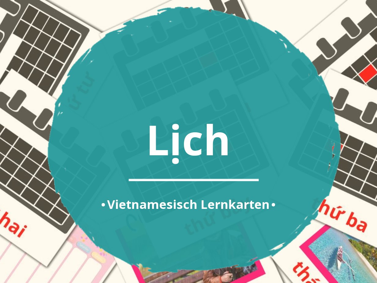 24 Kalender Bildkarten auf Vietnamesisch  KOSTENLOSE druckbare PDFs