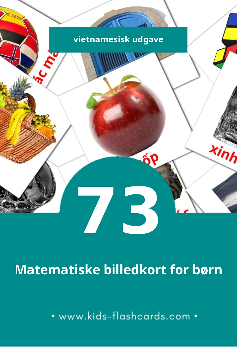 Visuelle billedkort for børn om Tính từ til småbørn (73 kort på Vietnamesisk)
