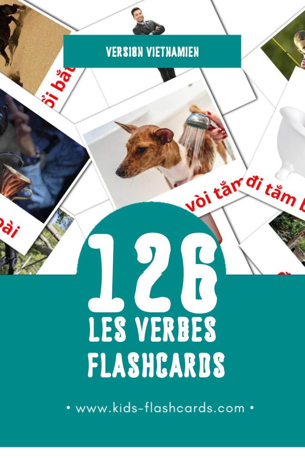 Flashcards Visual Hoạt động pour les tout-petits (132 cartes en Vietnamien)