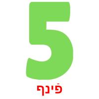 פֿינף picture flashcards