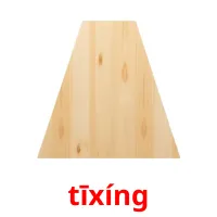 tīxíng picture flashcards