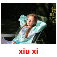 xiu xi picture flashcards
