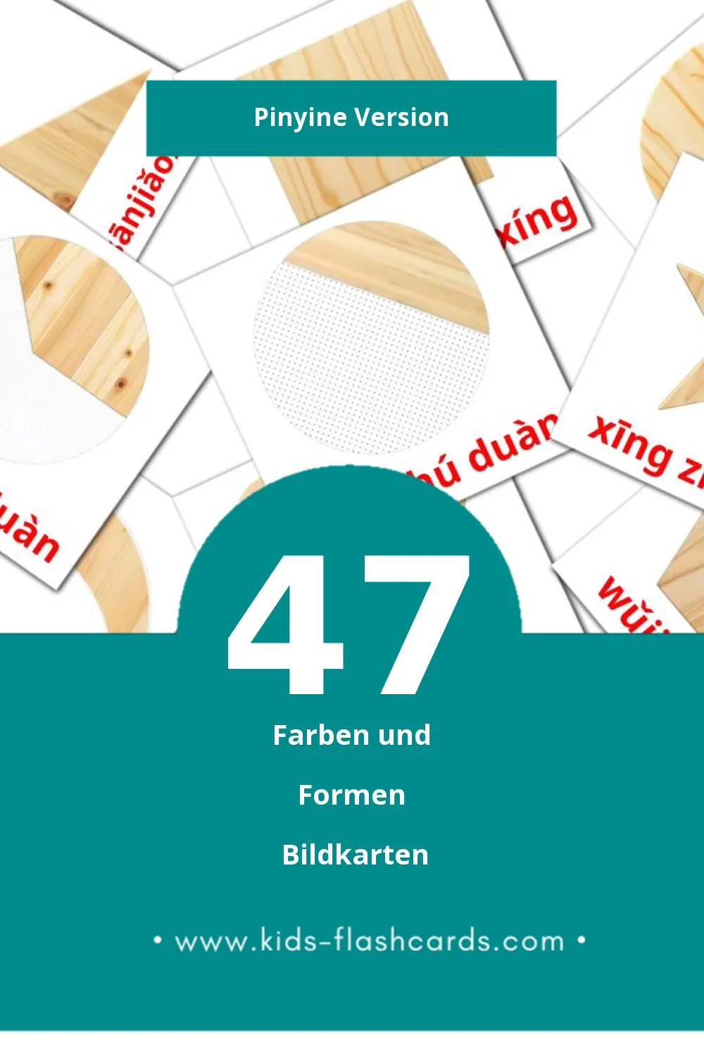 Visual Shùxué Flashcards für Kleinkinder (47 Karten in Pinyin)