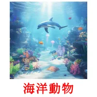 海洋動物 picture flashcards