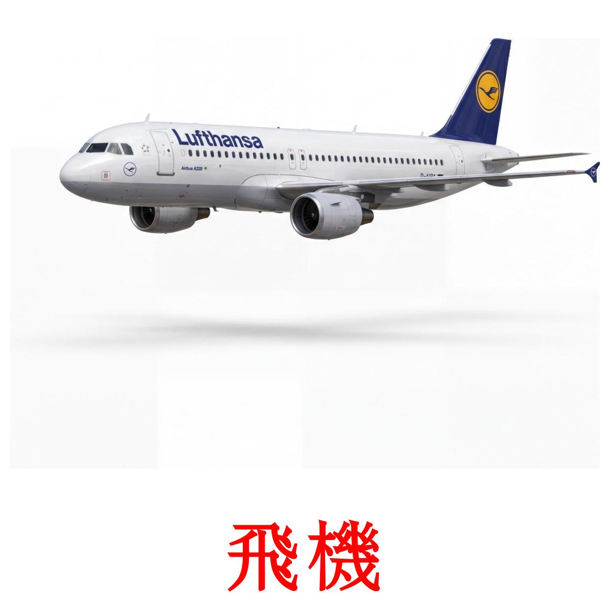 14 Printable Aircraft Flashcards in Chinese(Traditional) (Free PDF)