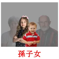 孫子女 picture flashcards