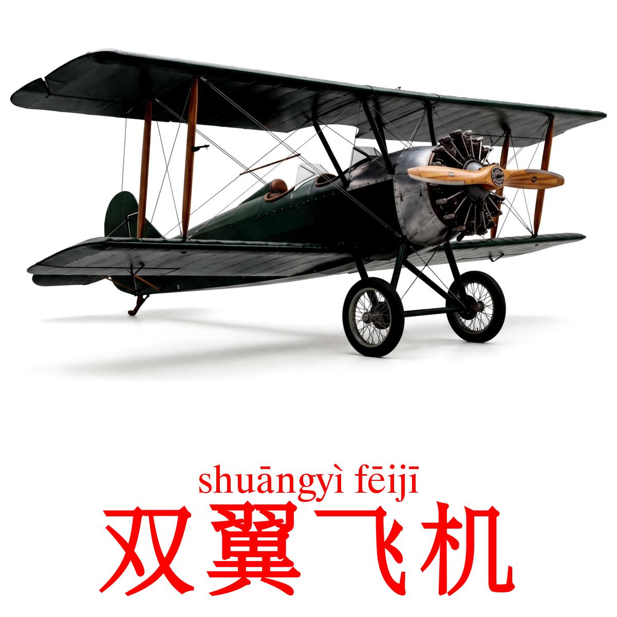 14 Printable Aircraft Flashcards in Chinese(Simplified) (Free PDF)