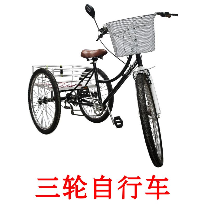 三轮自行车 picture flashcards
