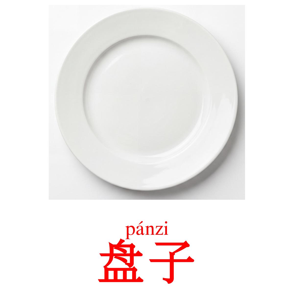 26 Printable Crockery and cutlery Flashcards in Chinese(Simplified ...