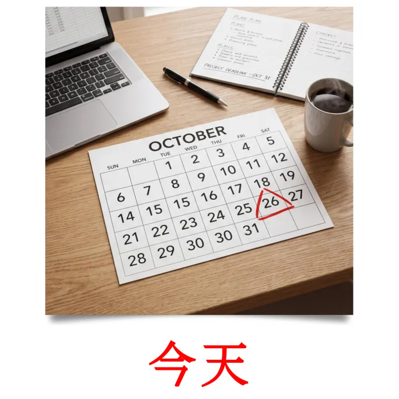 24 FREE Chinese(Simplified) Calendar Flashcards | PDF