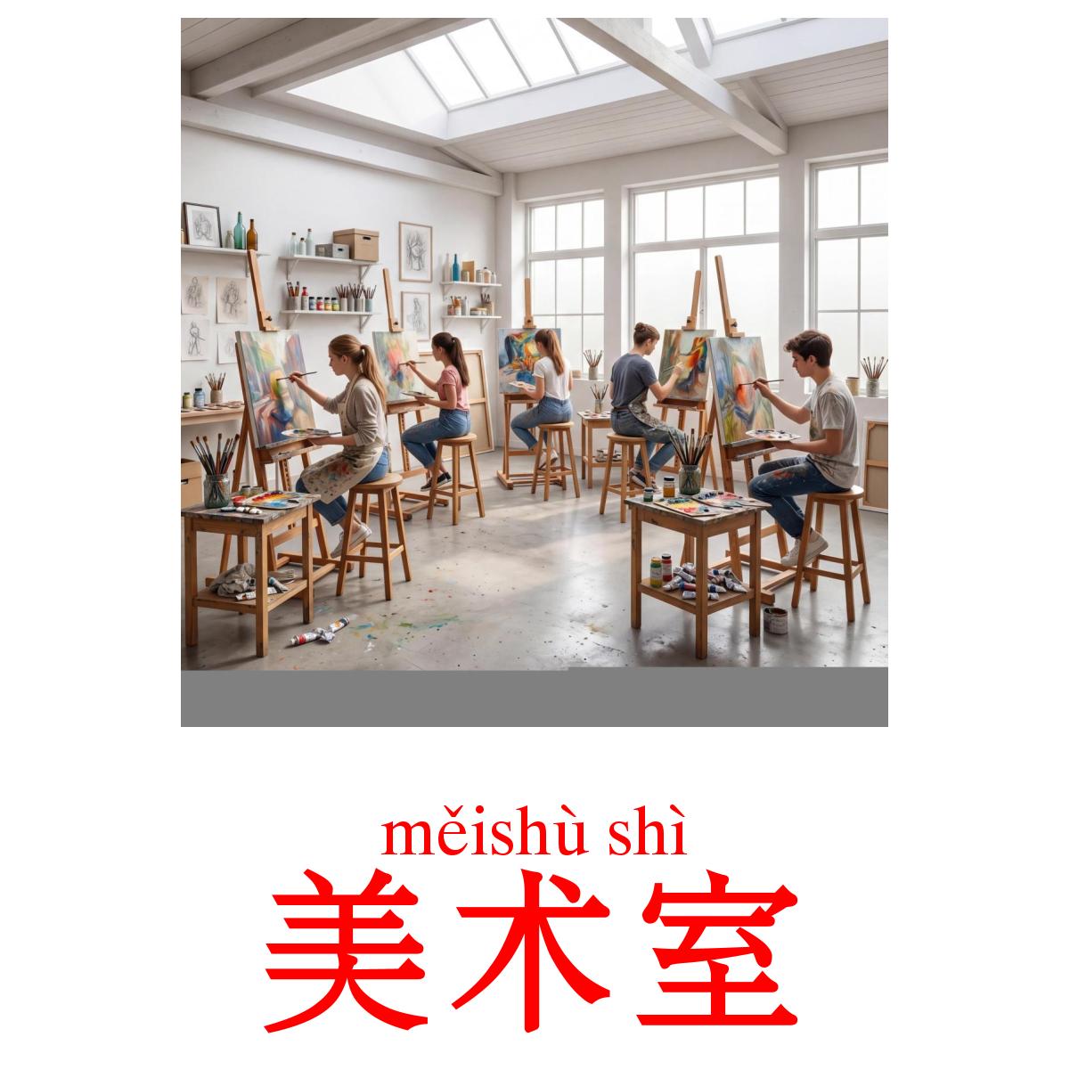 18 Printable School building Flashcards in Chinese(Simplified) (Free PDF)