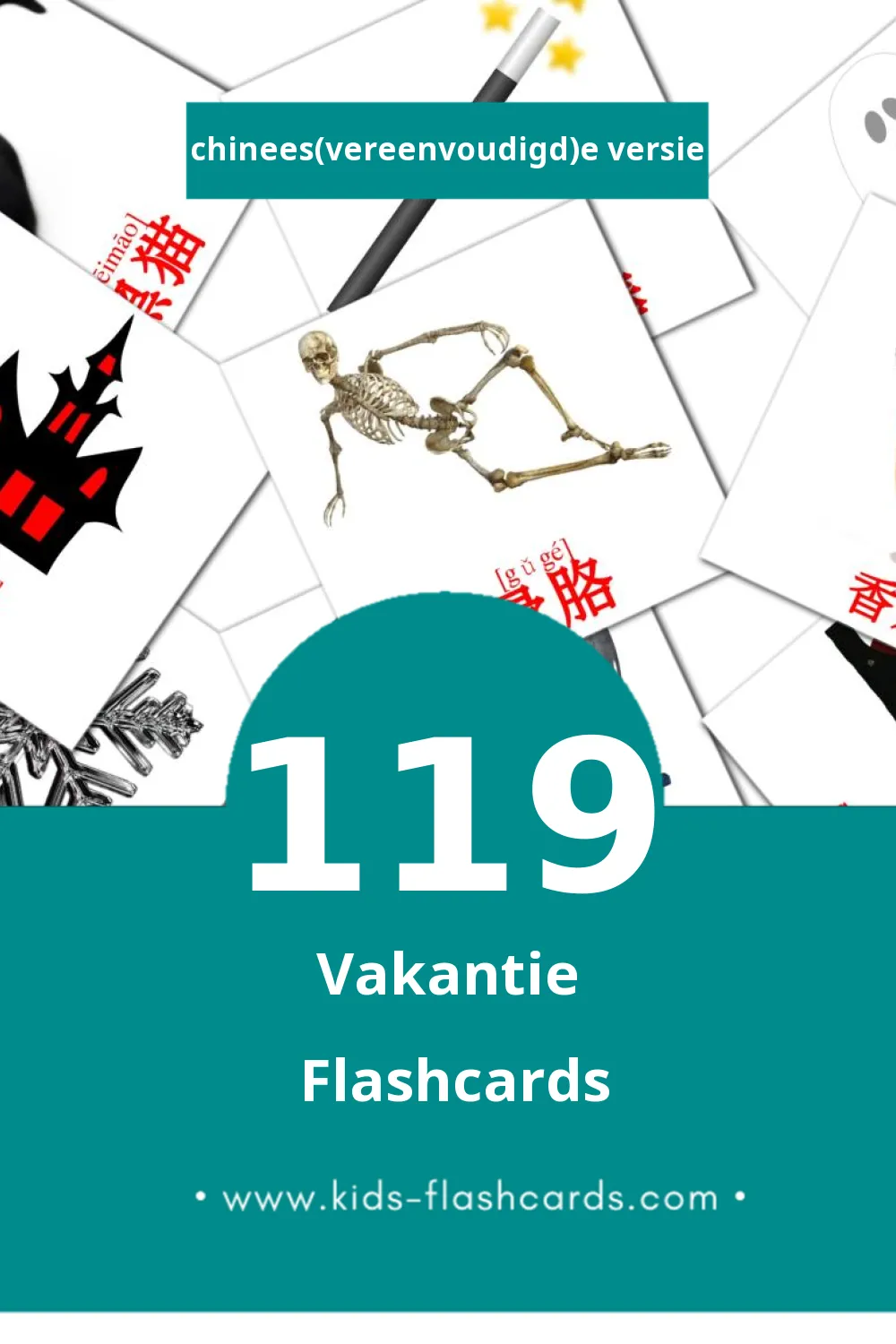 Visuele 节日 Flashcards voor Kleuters (119 kaarten in het Chinees(vereenvoudigd))