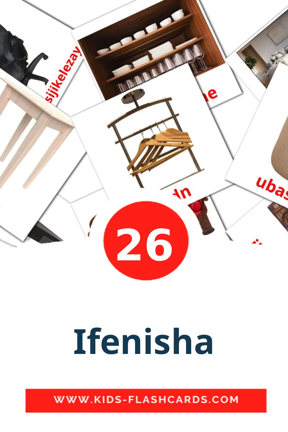 26 Ifenisha Picture Cards for Kindergarden in zulu