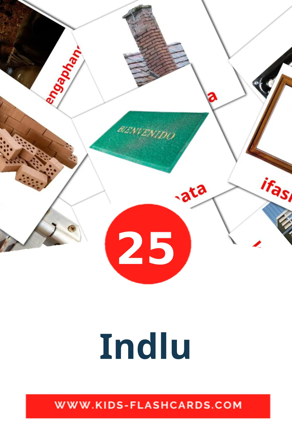 Indlu на indonesian для Детского Сада (25 карточек)
