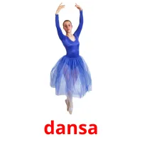 dansa cartões com imagens