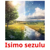 Isimo sezulu picture flashcards