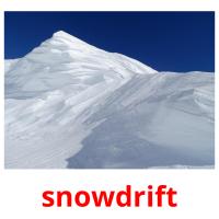 snowdrift picture flashcards