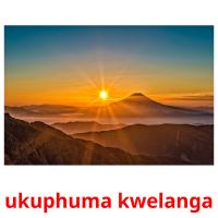 ukuphuma kwelanga picture flashcards