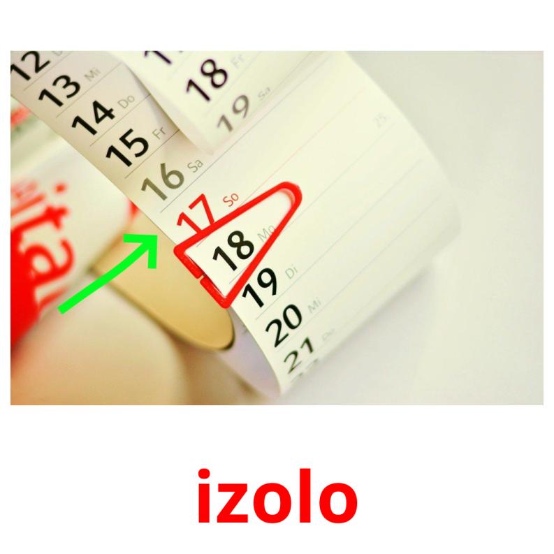 izolo picture flashcards