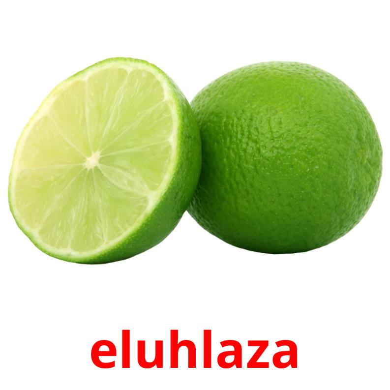 eluhlaza flashcards illustrate