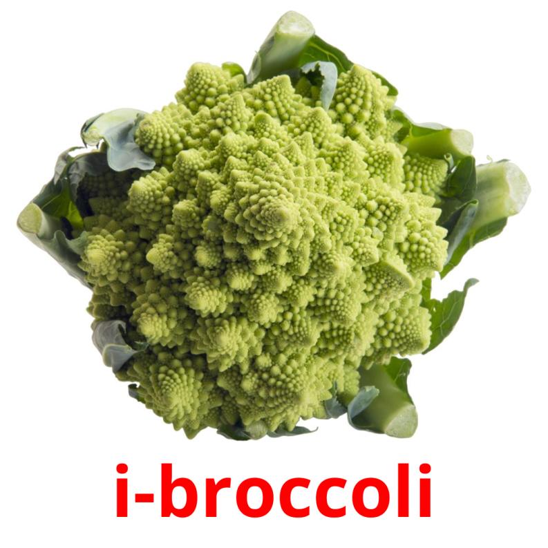 i-broccoli flashcards illustrate