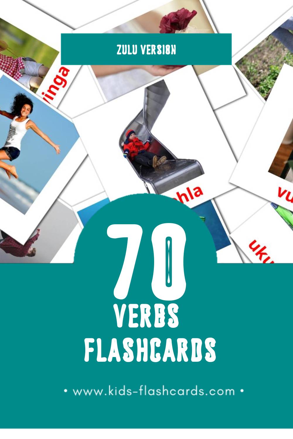 Visual Izenzo  Flashcards for Toddlers (76 cards in Zulu)