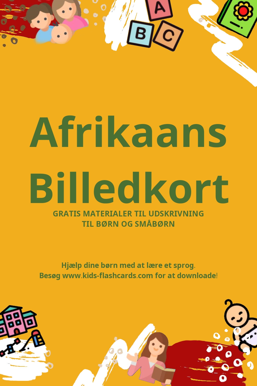 Arbejdsark til at lære Afrikaans sprog