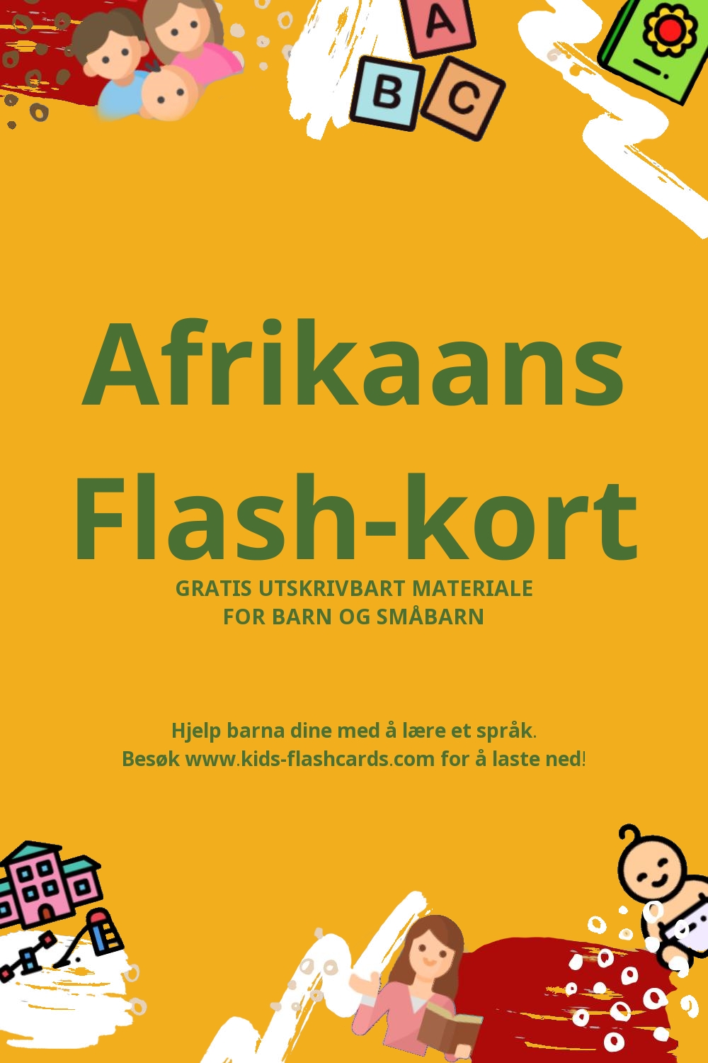 Arbeidsark for å lære Afrikaans