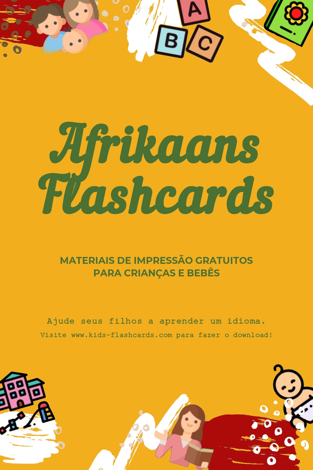 Fichas de trabalho para aprender a língua Afrikaansa