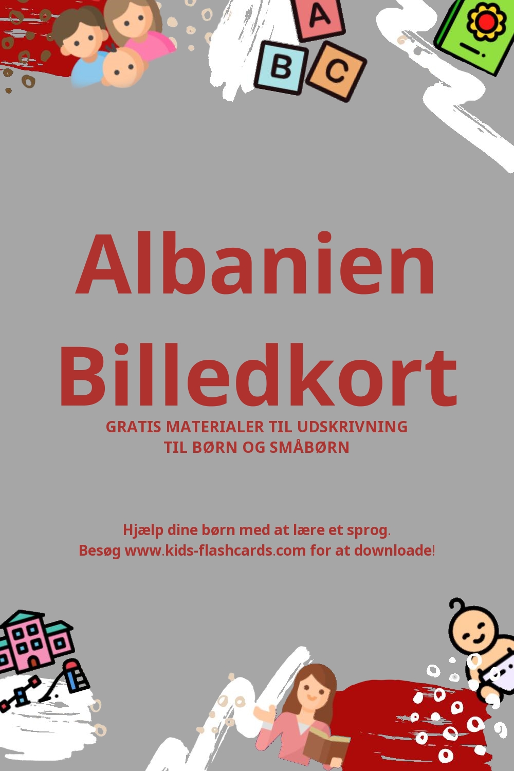Arbejdsark til at lære Albanien sprog