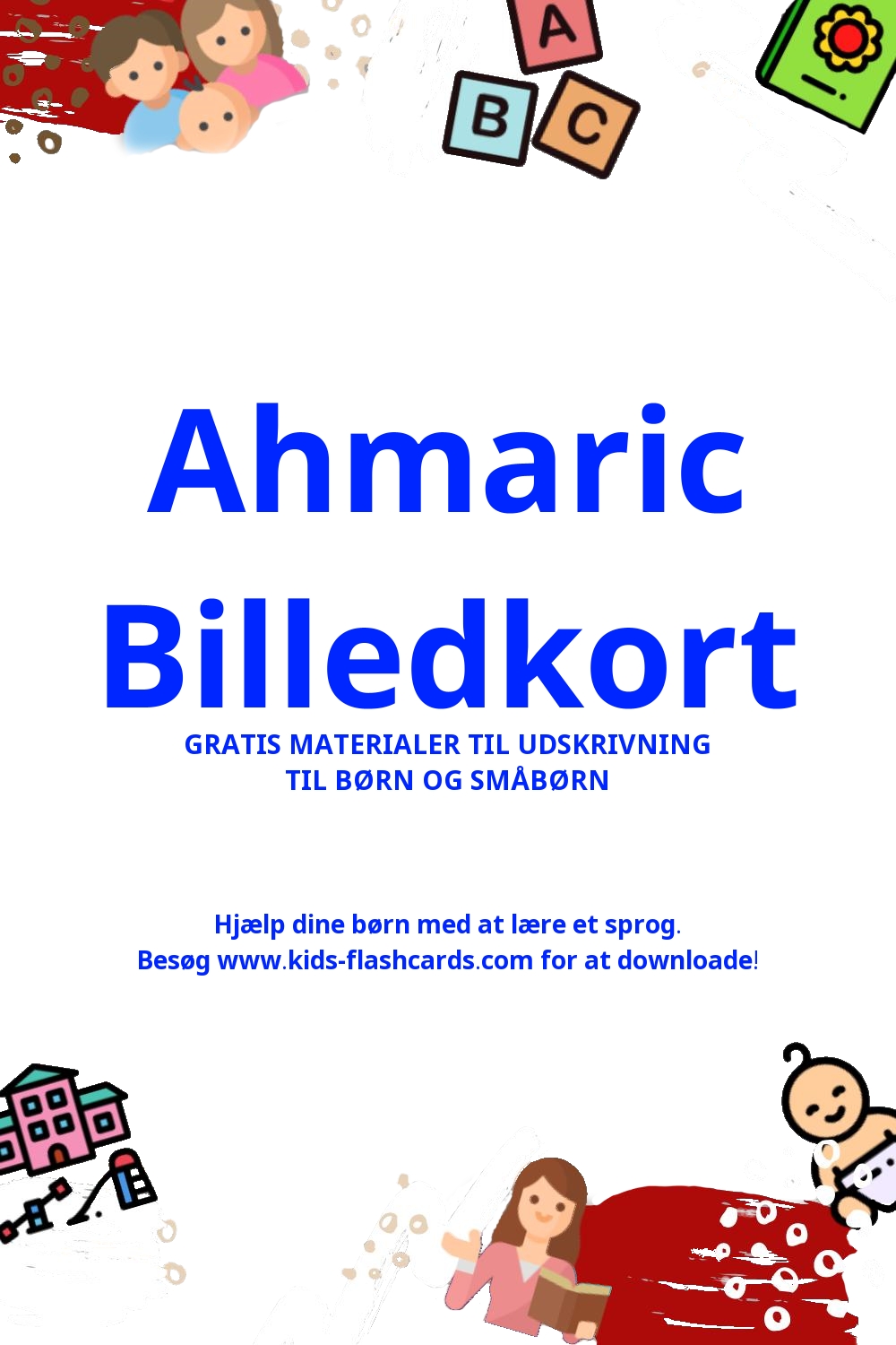 Arbejdsark til at lære Ahmaric sprog