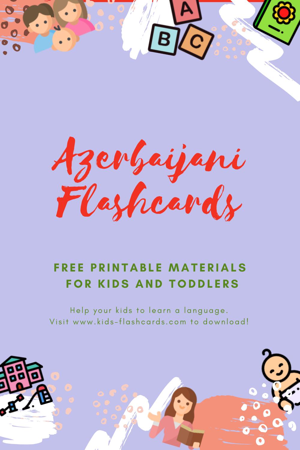 Free Azerbaijani(cyrillic) Printables