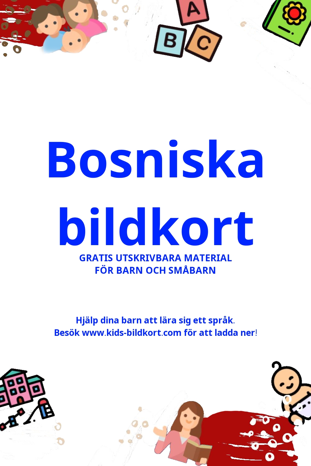 Arbetsblad för att lära sig Bosniska