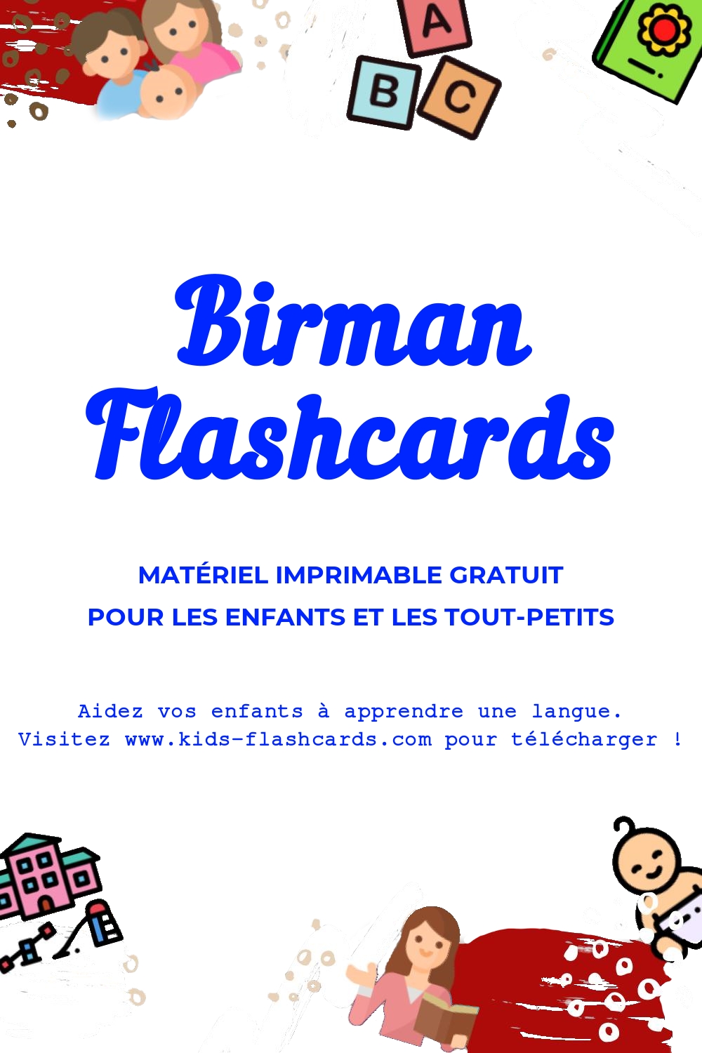 Fiches d'exercices pour apprendre la langue Birman