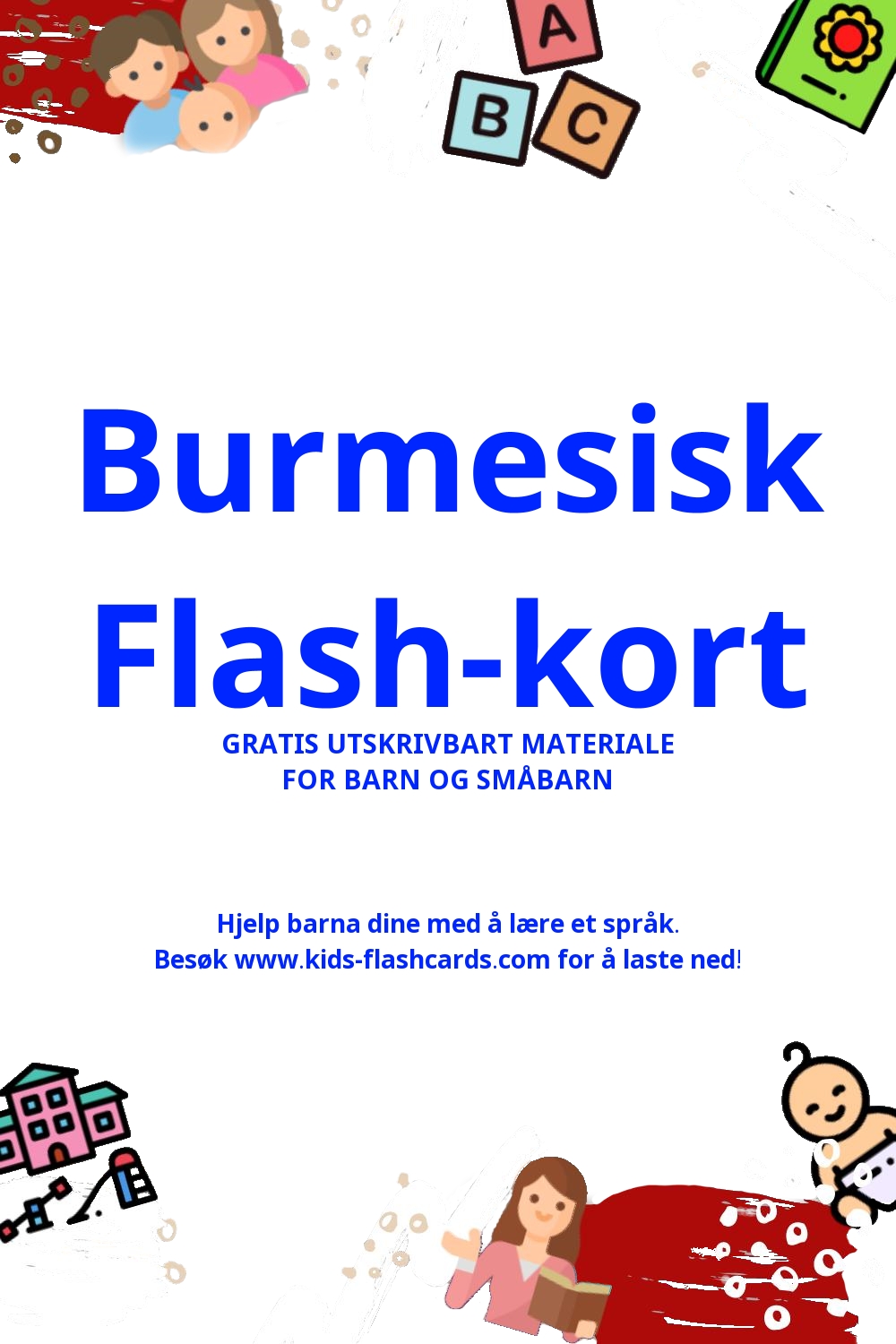 Arbeidsark for å lære Burmesisk