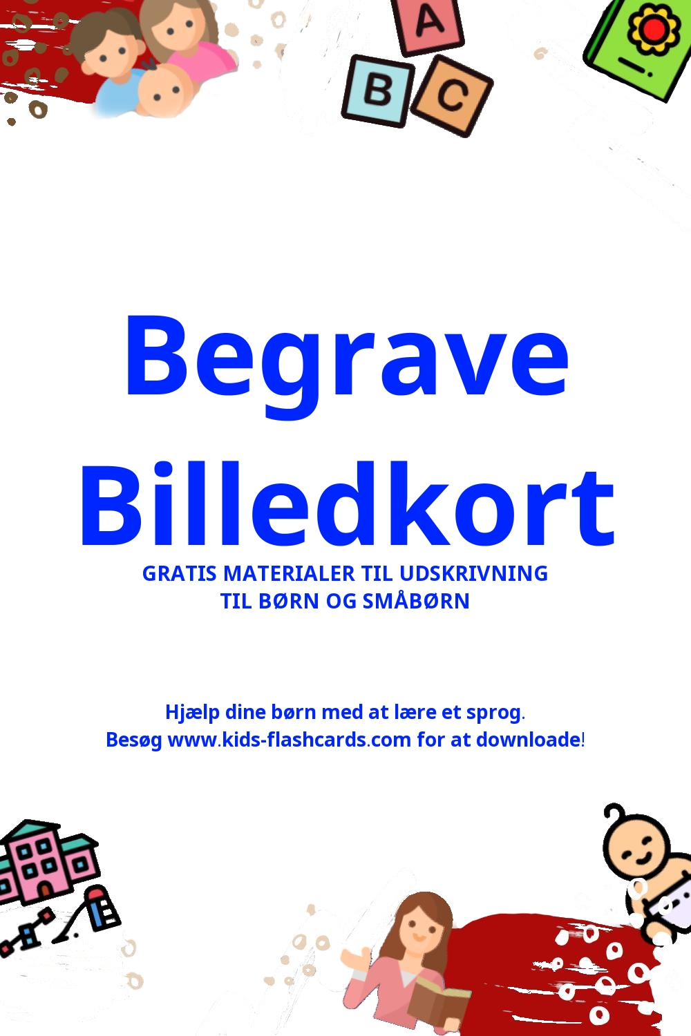 Arbejdsark til at lære Begrave sprog