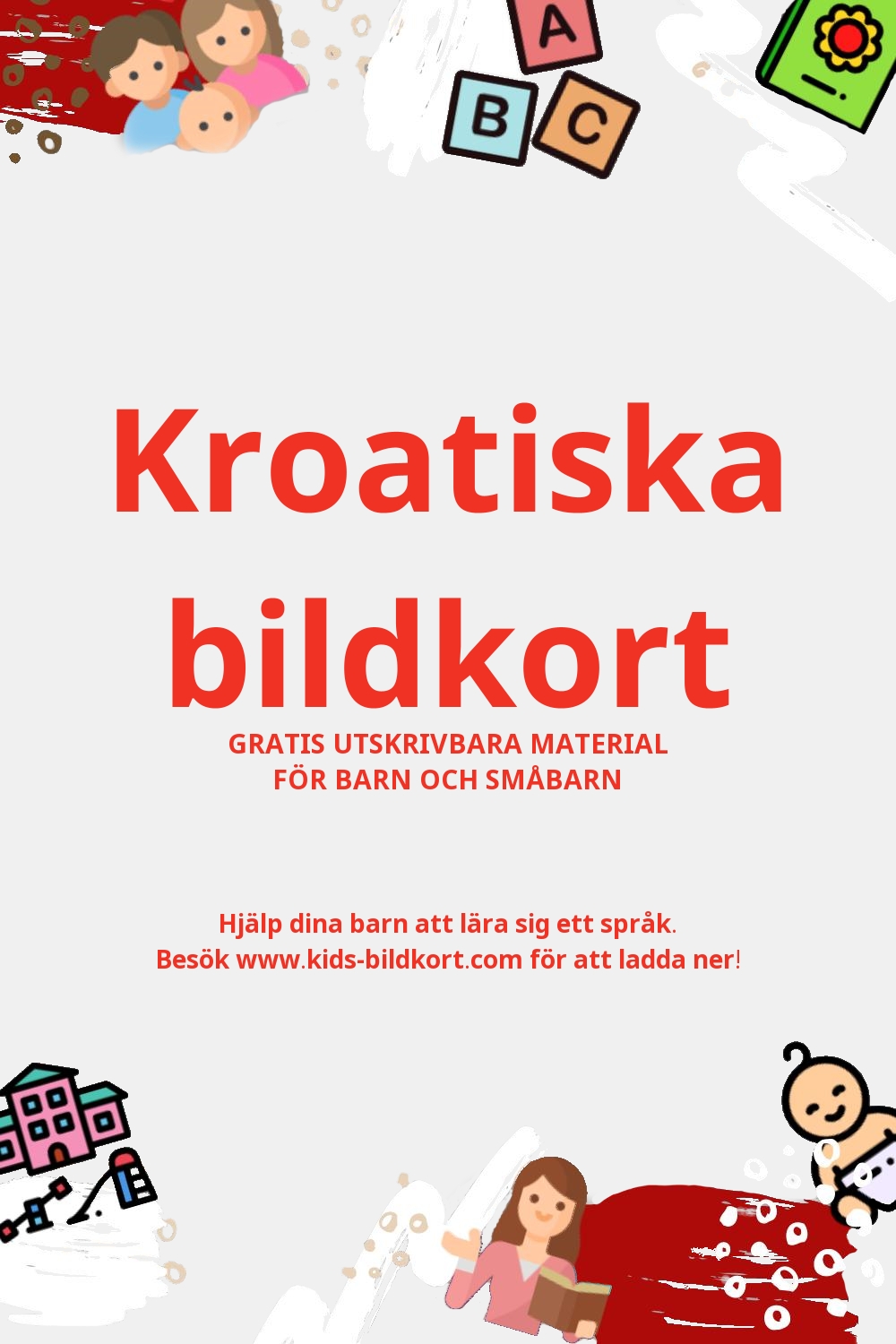 Arbetsblad för att lära sig Kroatiska