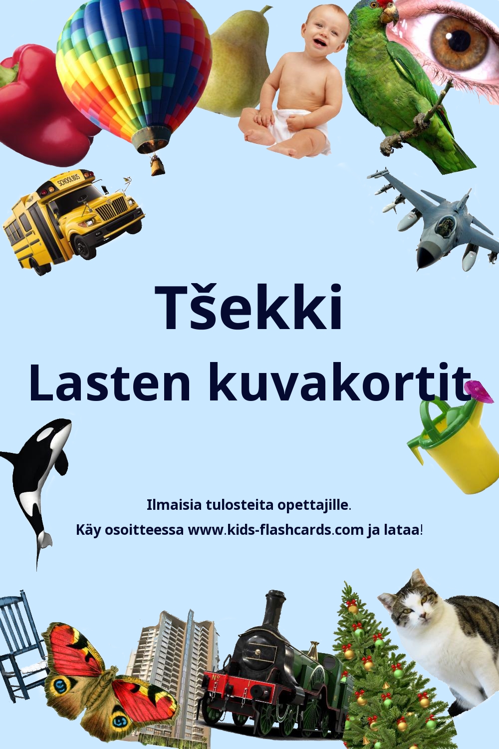 Ilmaisia tulostettavia lasten kuvakortteja Tšekki