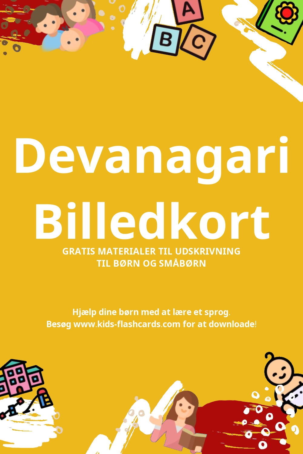 Arbejdsark til at lære Devanagari sprog